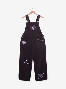 The Nightmare Before Christmas Jack & Sally Patchwork Glow-In-The-Dark Overalls Plus Size, , hi-res